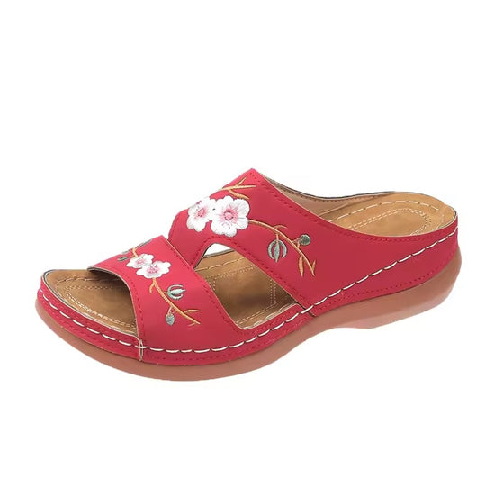 Claquette orthopédique femme design floral