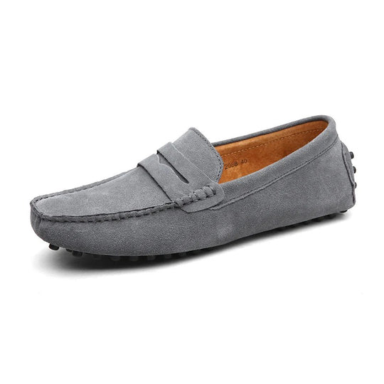 Mocassin orthopédique homme suède souple et casual