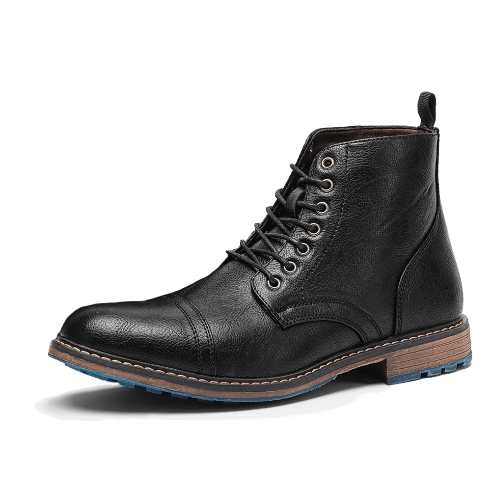 Botte orthopédique homme classique à lacets noir