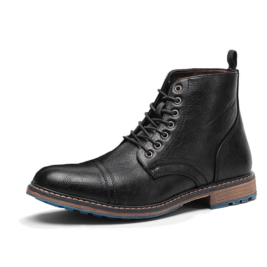 Botte orthopédique homme classique à lacets noir