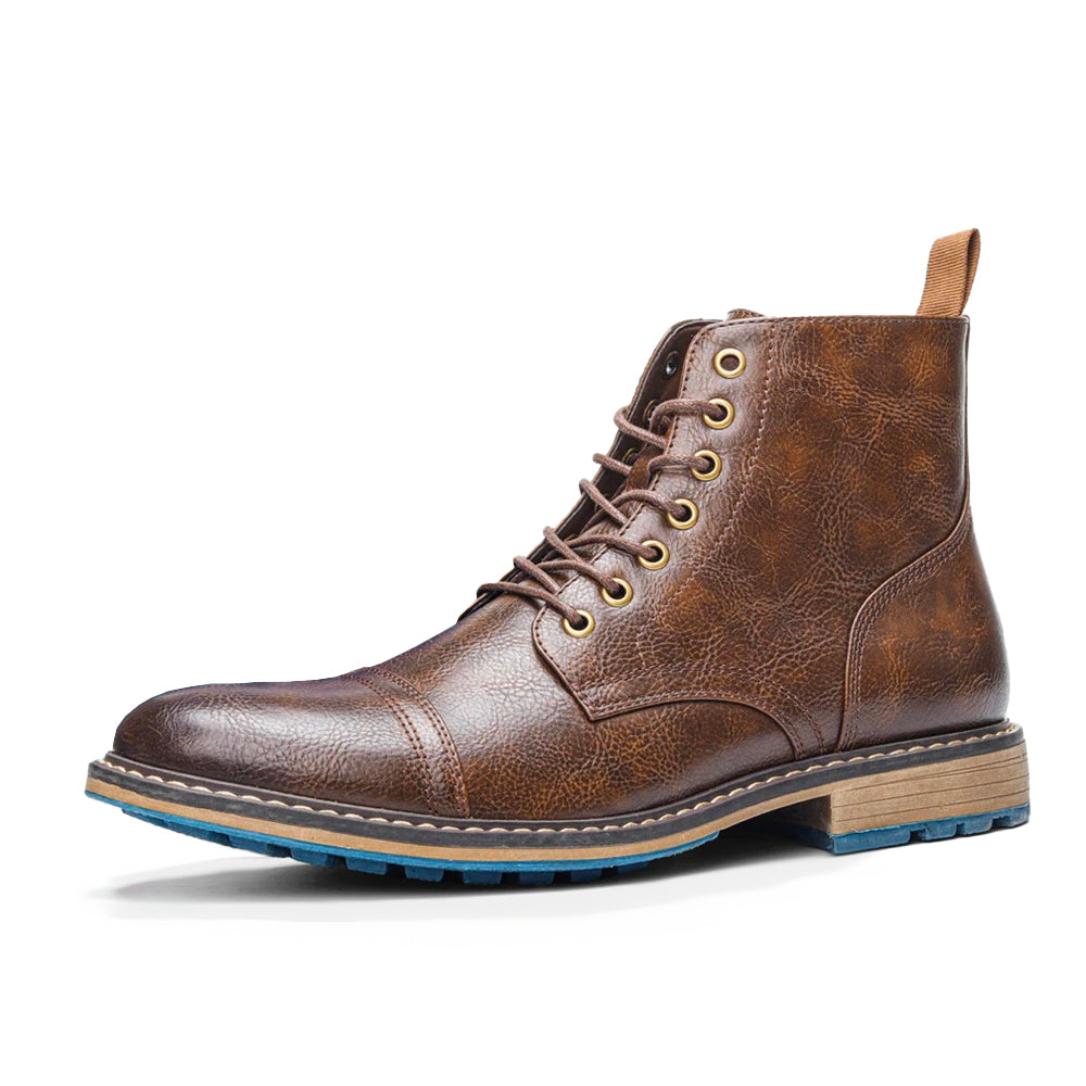 Botte orthopédique homme classique à lacets marron