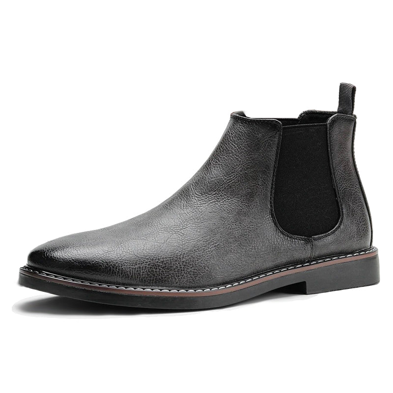 Botte orthopédique homme style vieilli moderne gris