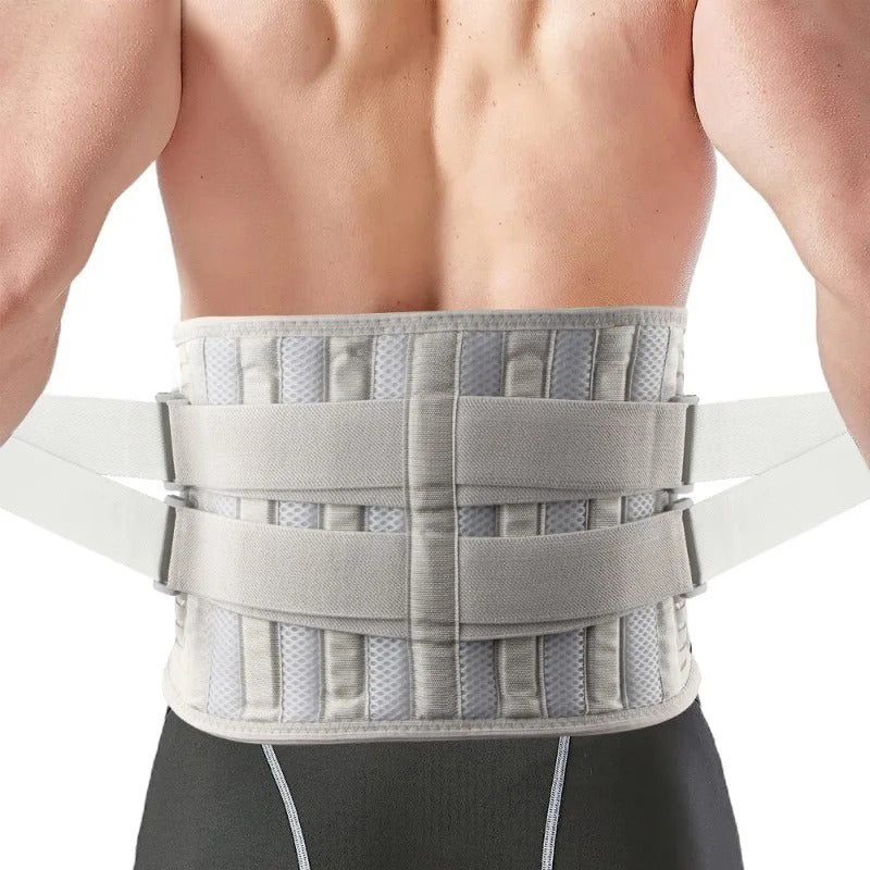 Corset orthopédique lombaire soutien vertical gris