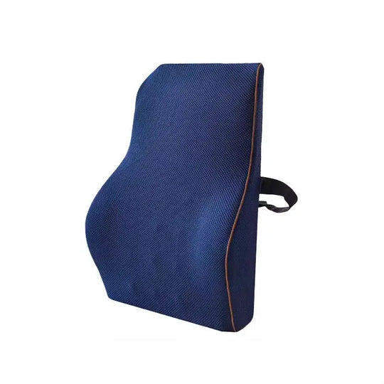Coussin orthopédique dos ergonomique pour siège de bureau bleu