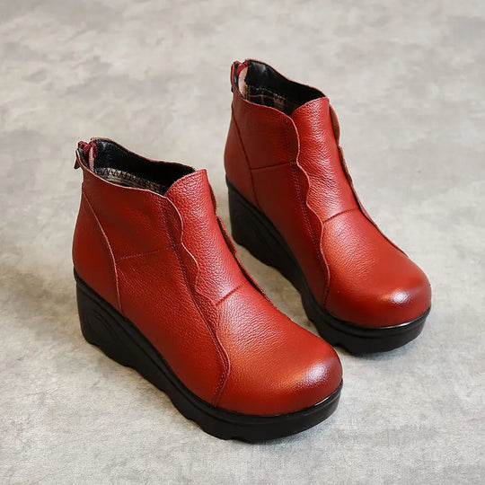Botte orthopédique femme à talon compensé