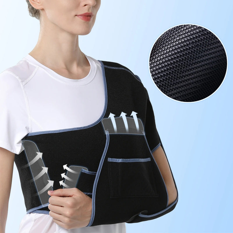 Prothèse orthopédique épaule soutien ajustable noir