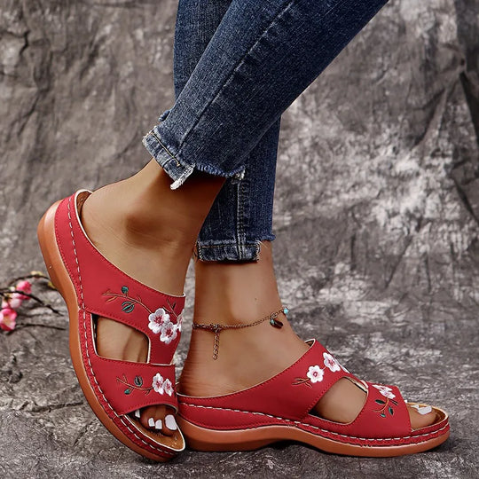 Claquette orthopédique femme design floral