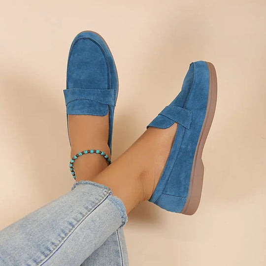 Mocassin orthopédique femme en daim doux
