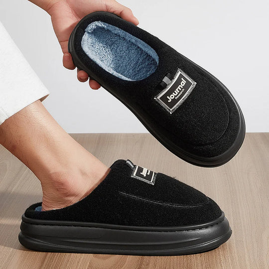 Chausson orthopédique homme en laine bouclée