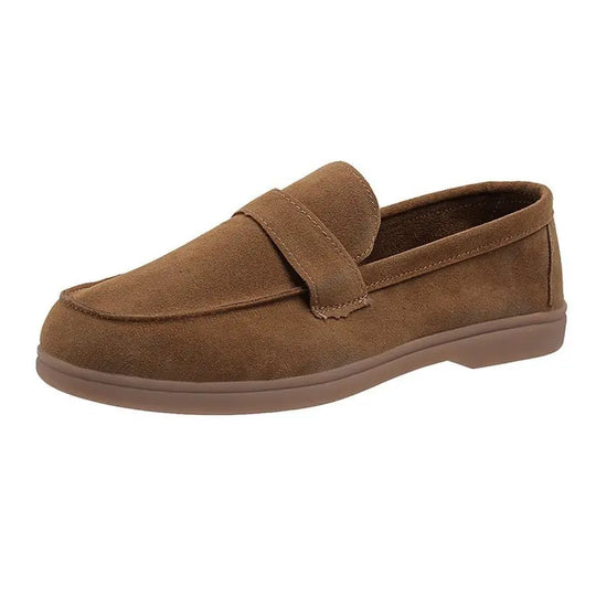 Mocassin orthopédique femme en daim doux