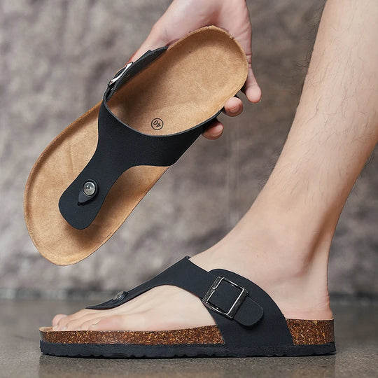 Tong orthopédique homme avec soutien ajustable