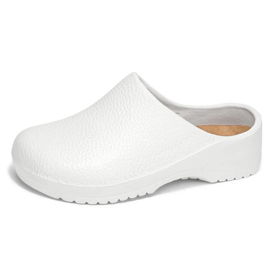 Sabot orthopédique homme robuste et antidérapant blanc