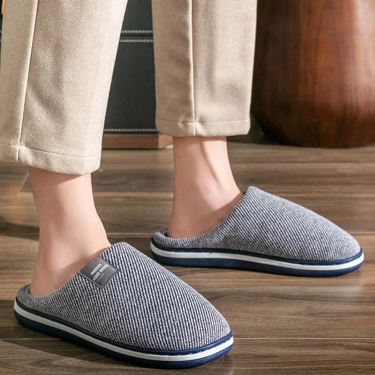 Chausson orthopédique homme rayé esprit rétro