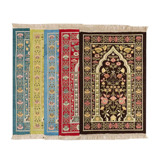 Tapis de prière orthopédique décoratif à motifs traditionnels
