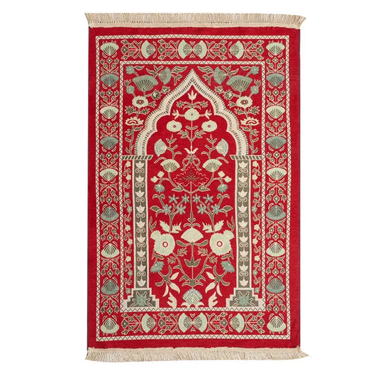 Tapis de prière orthopédique décoratif à motifs traditionnels