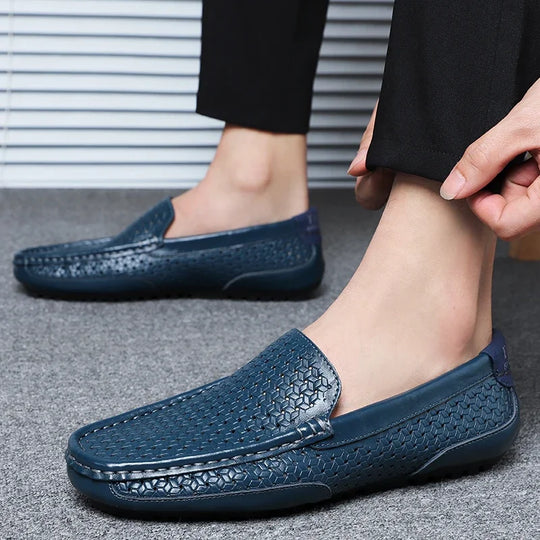 Mocassin orthopédique homme ajouré respirant