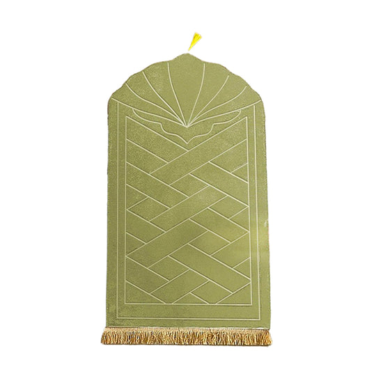 Tapis de prières orthopédique mousse soutien des genoux vert