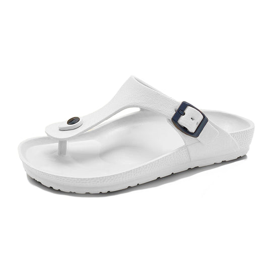 Tong orthopédique homme à bride réglable blanc