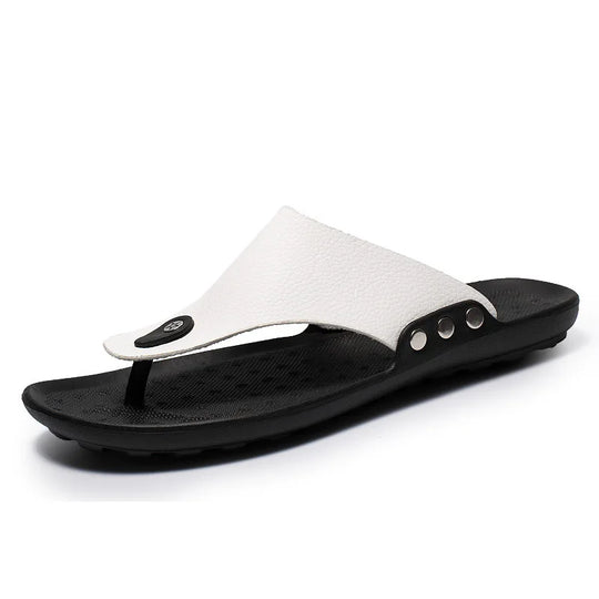 Tong orthopédique homme ergonomique et souple blanc