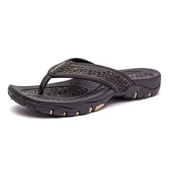 Tong orthopédique homme ultra légère et respirante noir