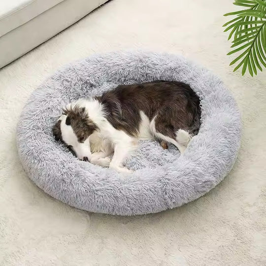 Panier orthopédique chien rond ultra moelleux