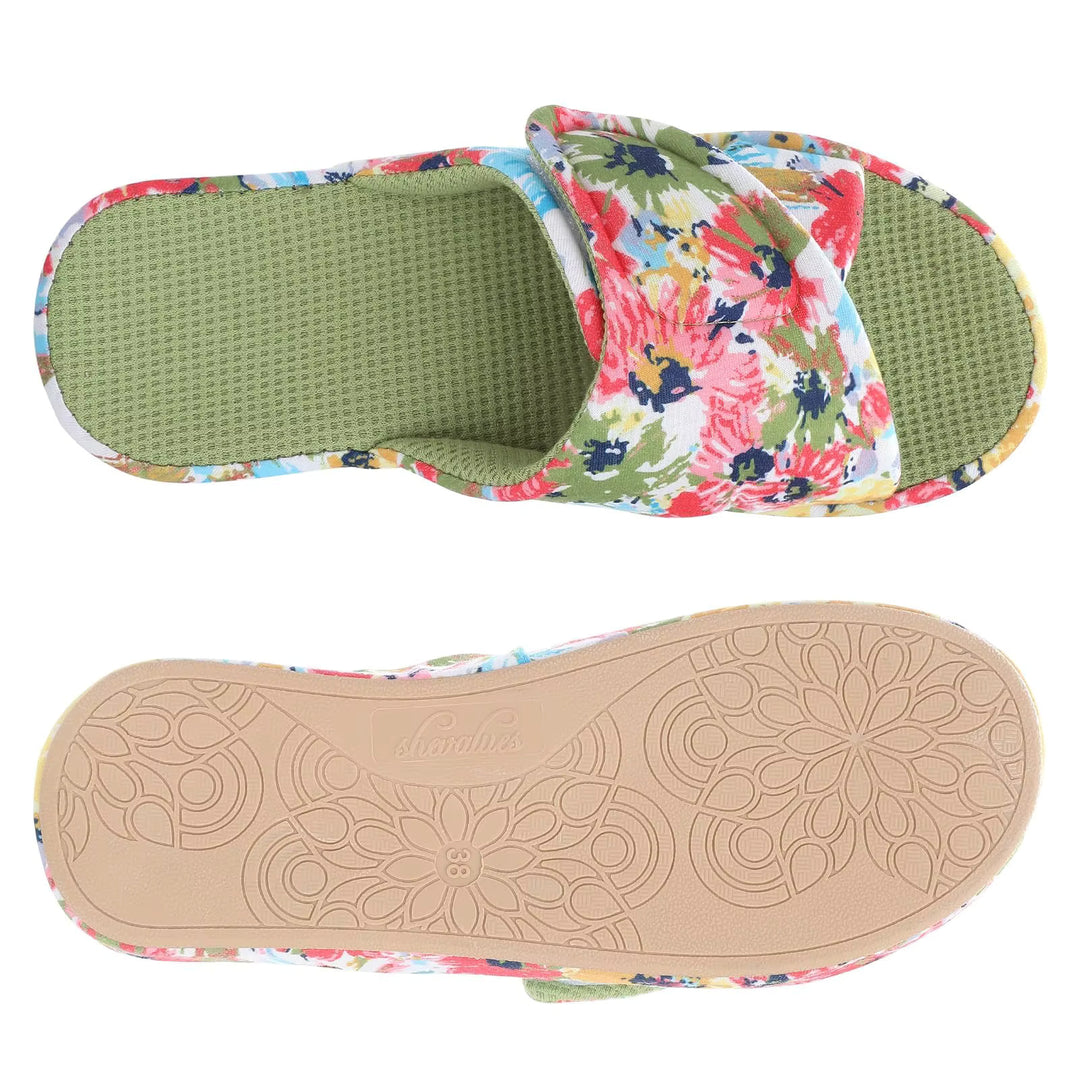Chausson orthopédique femme motif floral