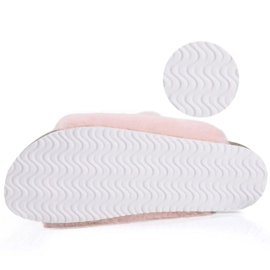 Chausson orthopédique femme en fausse fourrure