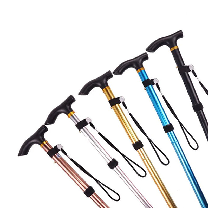 Canne orthopédique réglable et pliable avec dragonne