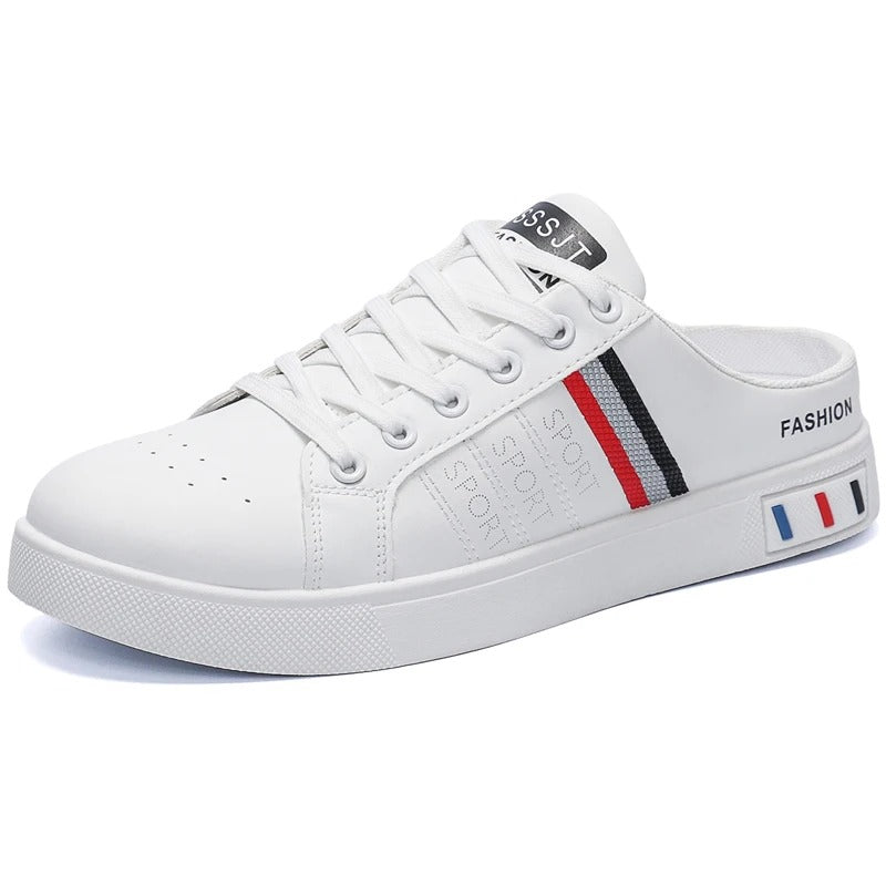 Sabot orthopédique homme effet sneakers blanc