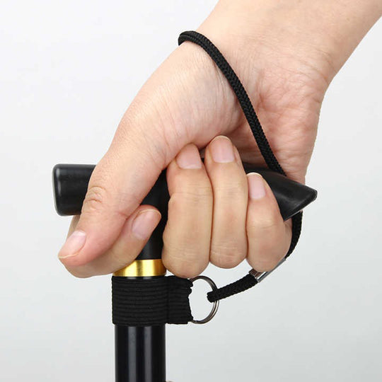 Canne orthopédique réglable et pliable avec dragonne