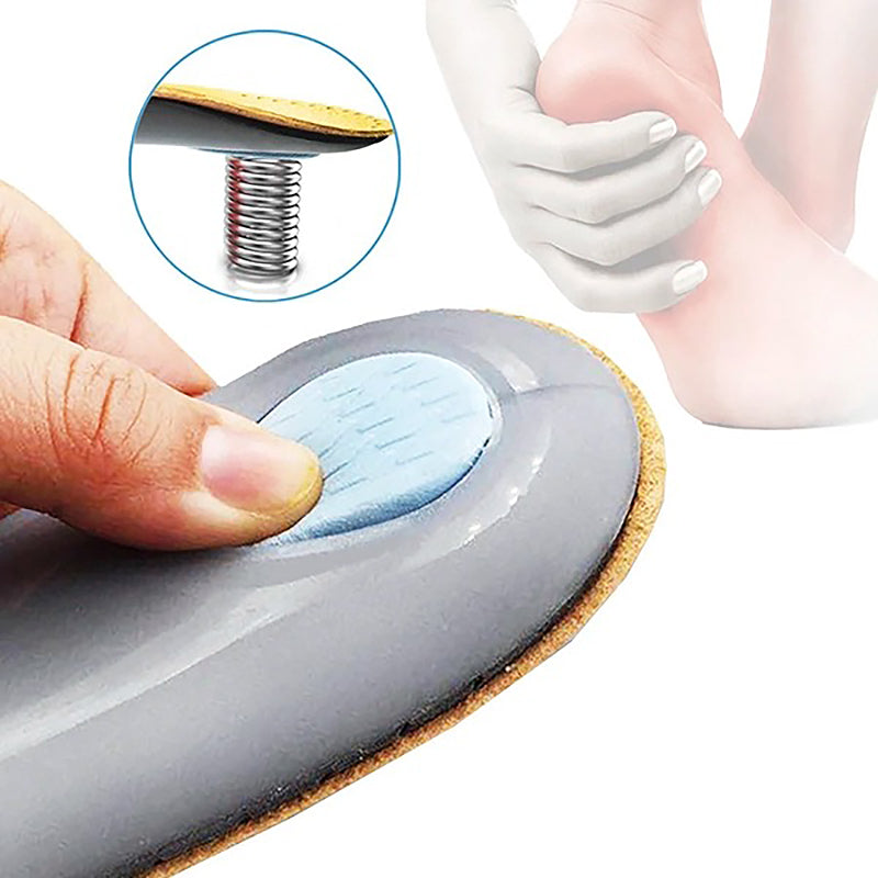 Semelle orthopédique pied plat en cuir respirant