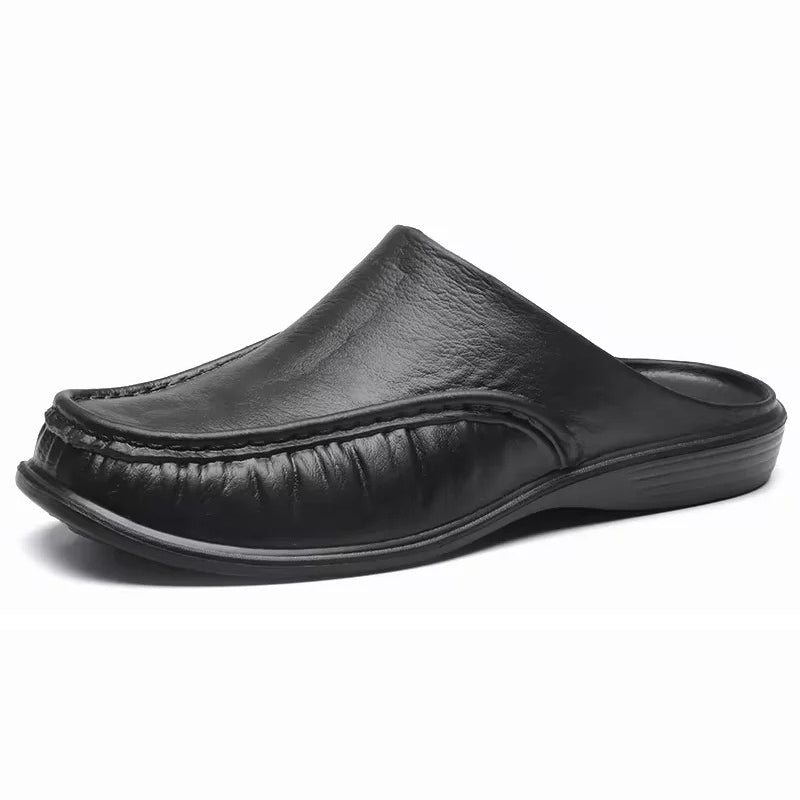 Sabot orthopédique homme en similicuir souple