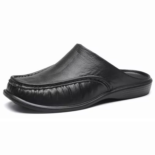 Sabot orthopédique homme en similicuir souple