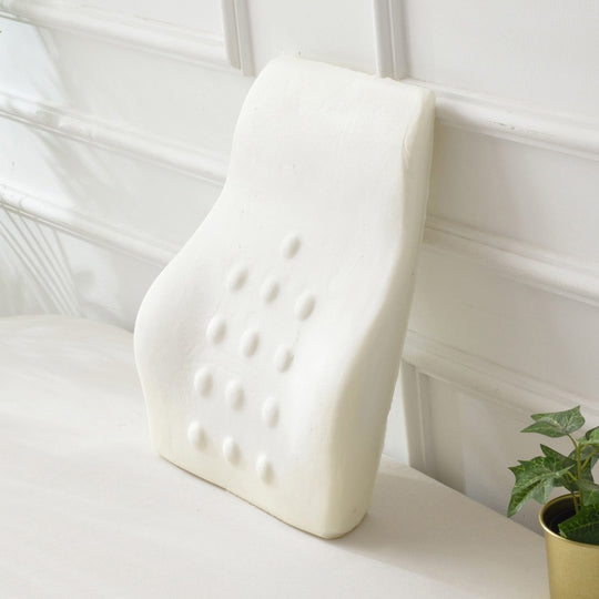 Coussin orthopédique dos en suédine à soutien incurvé