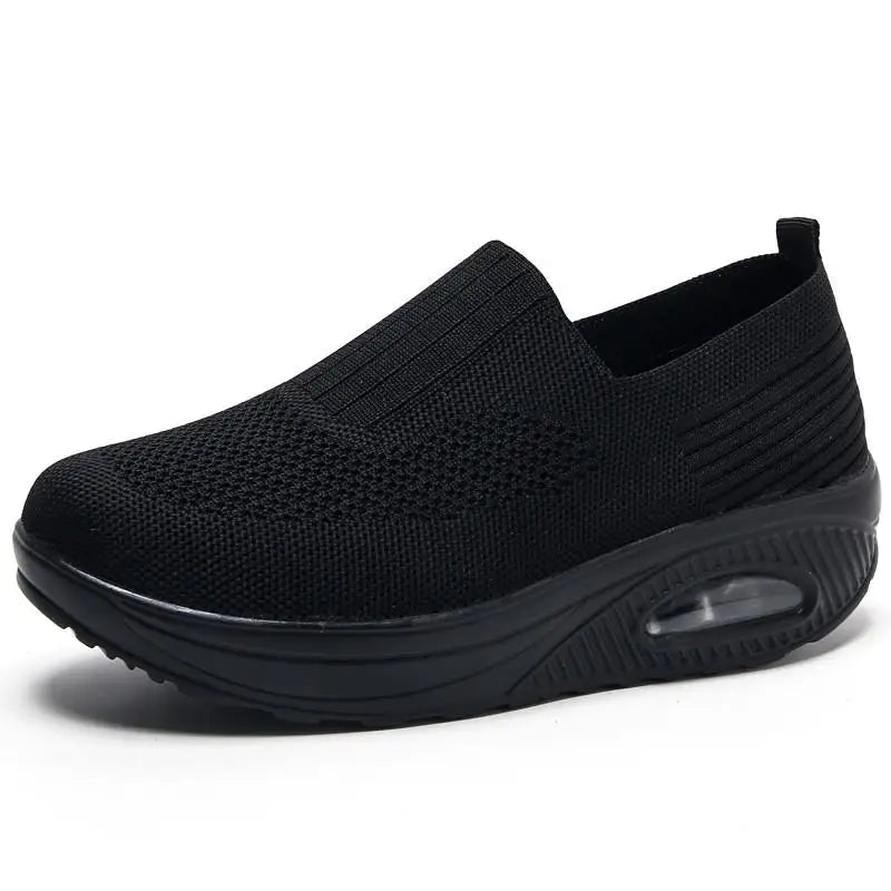 Basket orthopédie femme confort à coussin d’air noire