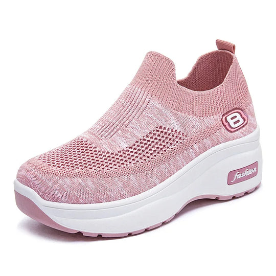 Basket orthopédie femme moderne slip-on rose