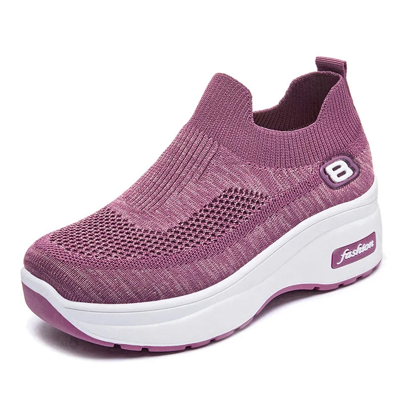 Basket orthopédie femme moderne slip-on violet