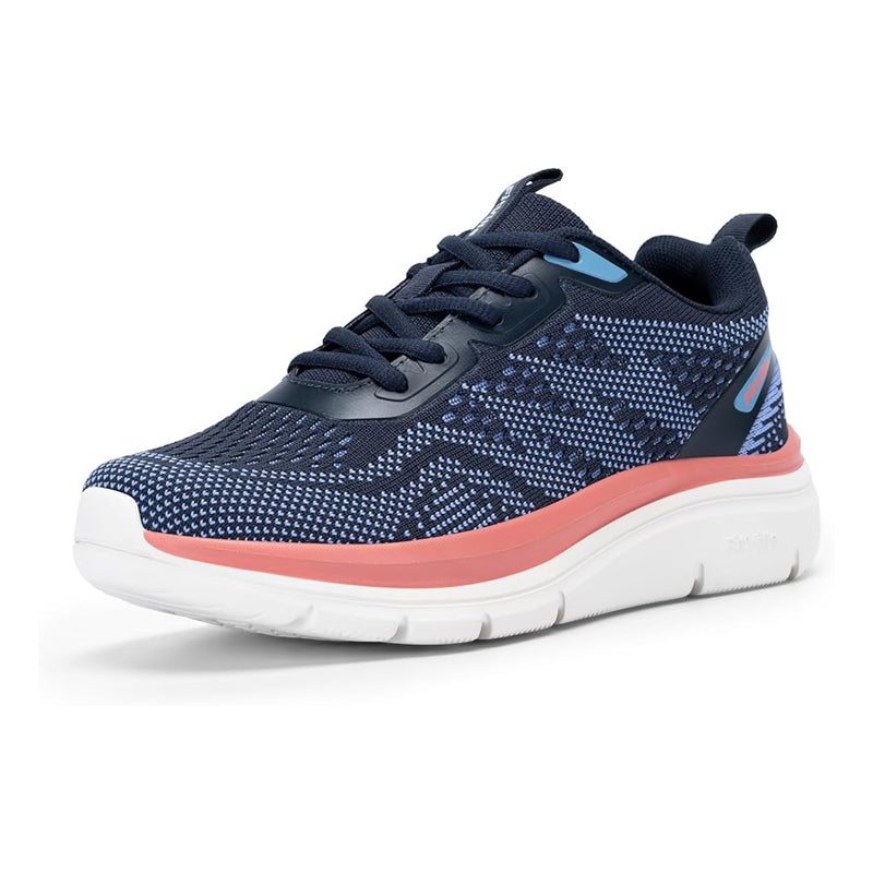 Basket orthopédique femme à plateforme confortable bleu
