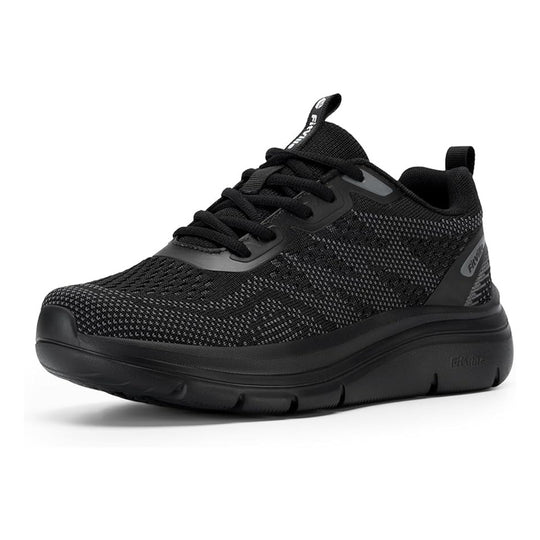 Basket orthopédique femme à plateforme confortable noir