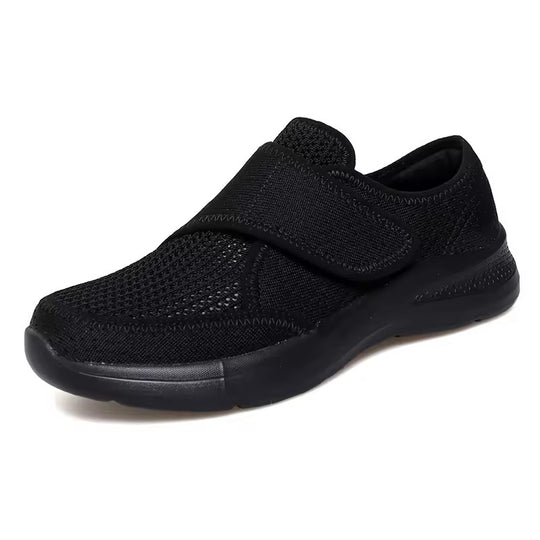 Basket orthopédique femme à scratch pieds sensibles noir