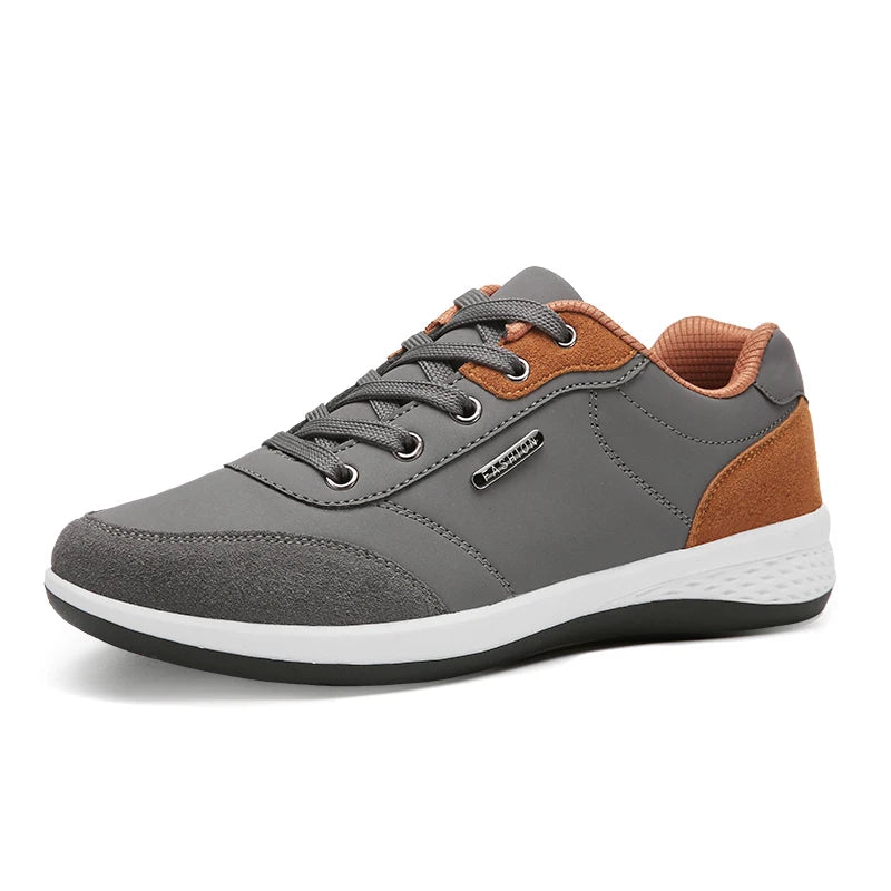 Basket orthopédique homme casual chic gris