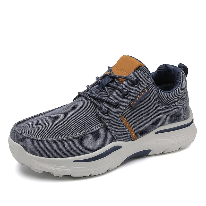 Basket orthopédique homme casual urbaine bleu