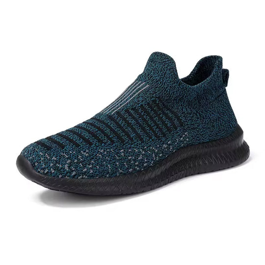 Basket orthopédique homme effet chaussette bleu