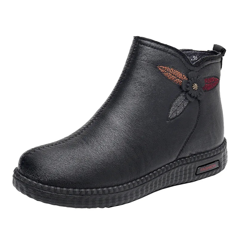 Botte orthopédique femme avec motif floral