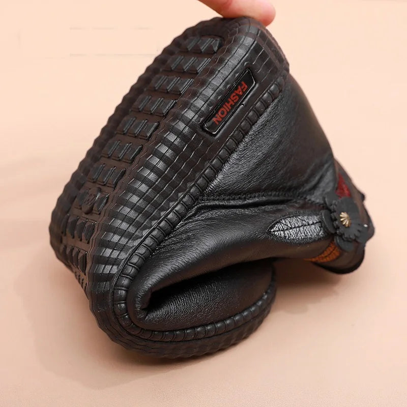 Botte orthopédique femme avec motif floral souple