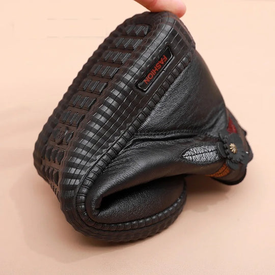 Botte orthopédique femme avec motif floral souple