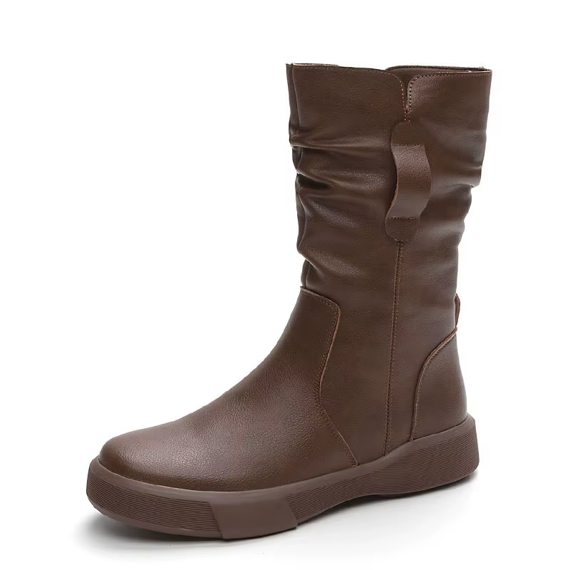 Botte orthopédique femme haute confort thermique marron