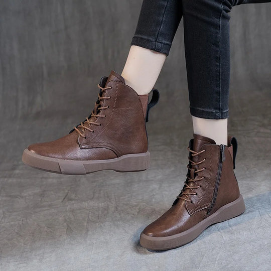 Botte orthopédique femme à lacets pratiques moderne