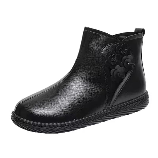 Botte orthopédique femme look urbain noir