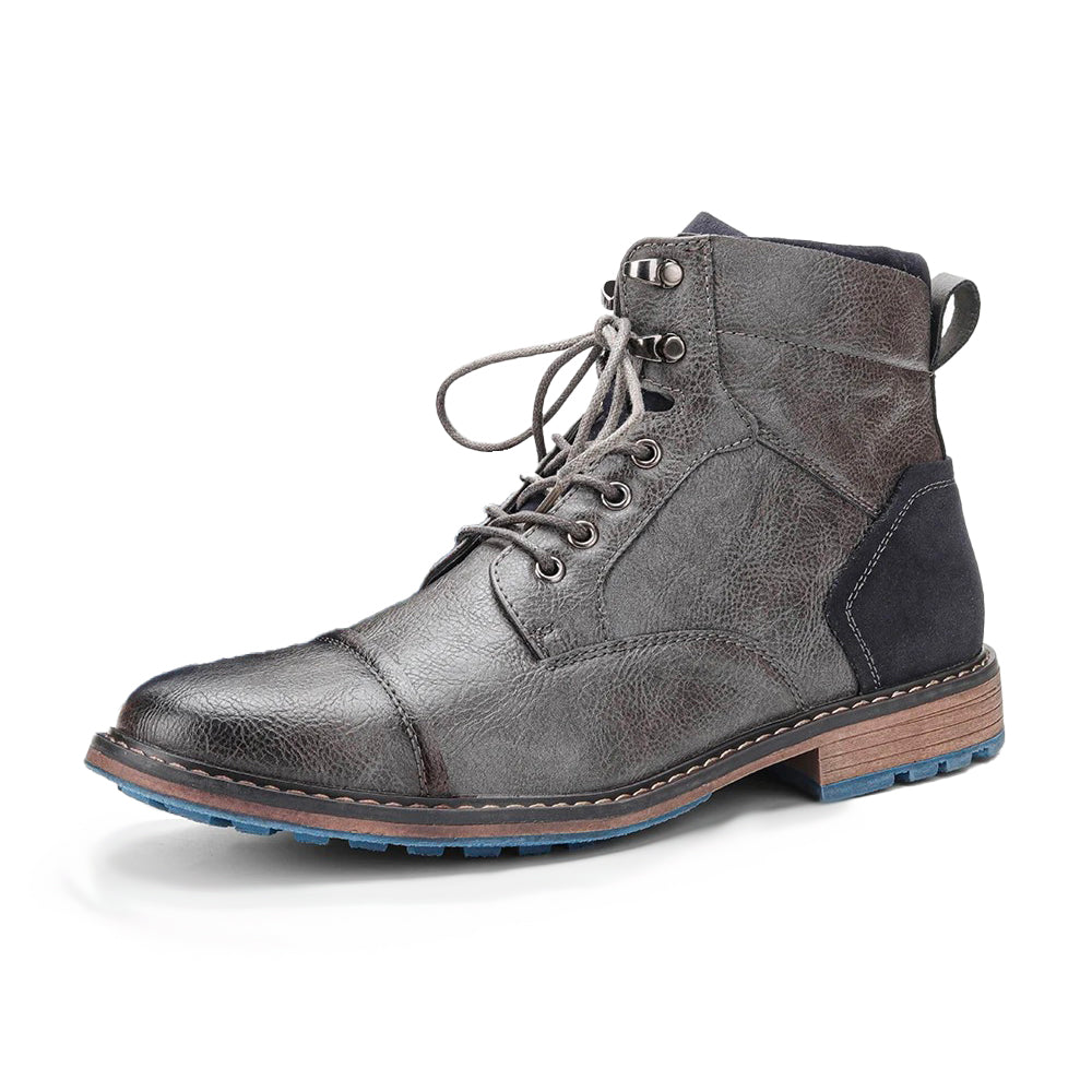Botte orthopédique homme de marche urbaine gris